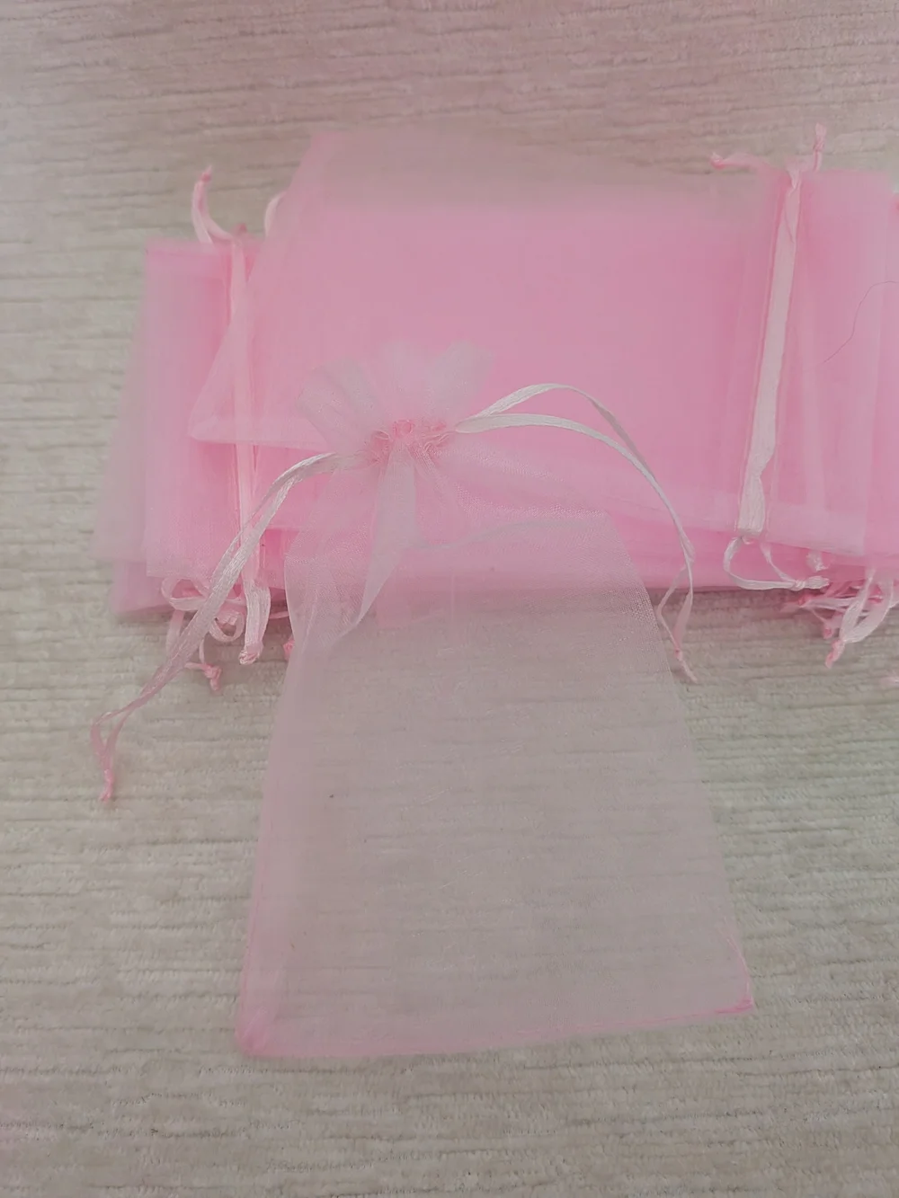 Pink Organza Drawstring Gift Bags 25 Ct for Party Favors  Buyer Gifts- Unbranded